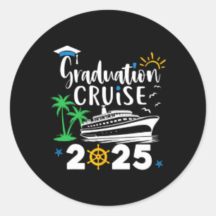 Sticker Rond Graduation Cruise 2025 Graduation Trip Cruisin Cl