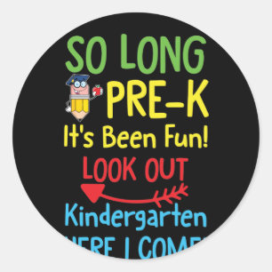 Sticker Rond Graduation de So PRE K It's Been