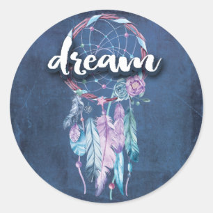 Sticker Rond Graduation Dream Catcher Boho Grad Party
