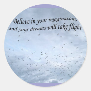 Sticker Rond Graduation Royal Terns en vol