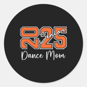 Sticker Rond Graduation Senior Dance Maman 2025 Dancing Mama