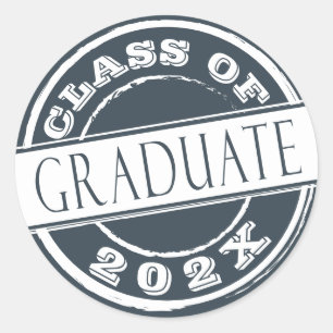 Sticker Rond Gradué moderne gris foncé