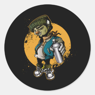 Sticker Rond Graffiti