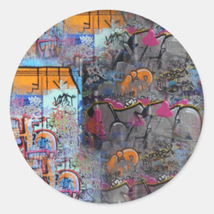 Sticker Rond graffiti