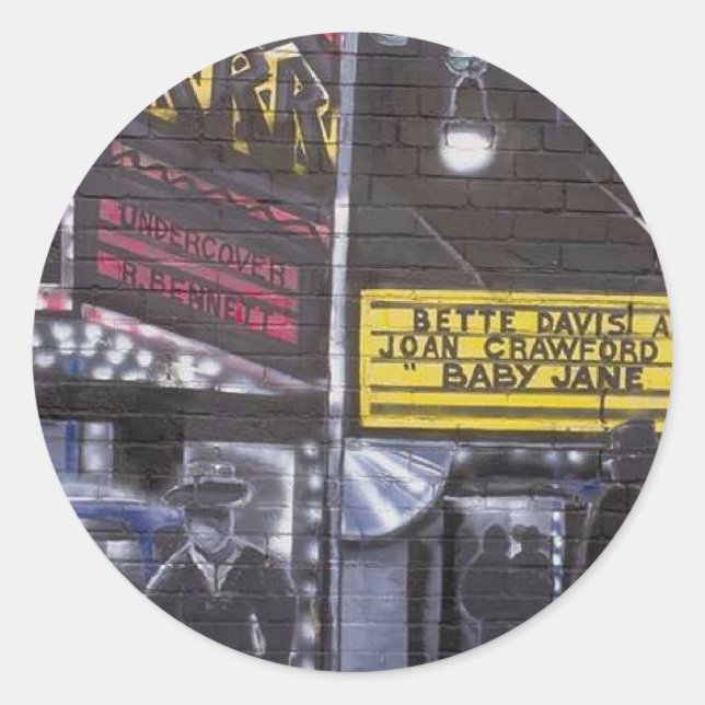 Sticker Rond Graffiti 10 (Devant)