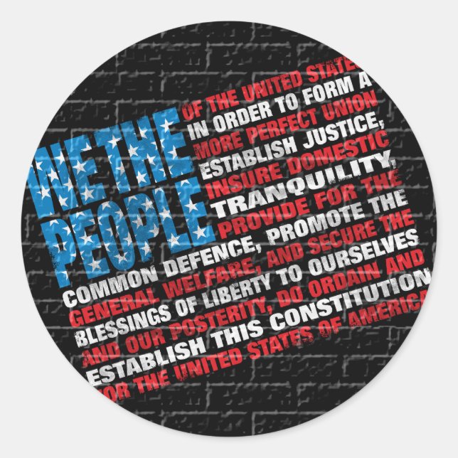 Sticker Rond Graffiti américain (Devant)