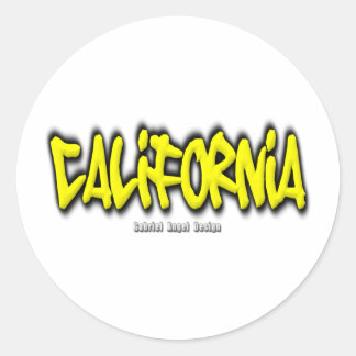 Sticker Rond Graffiti californien