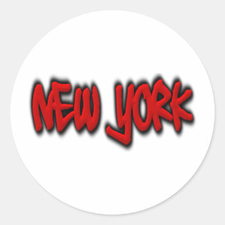 Sticker Rond Graffiti de New York