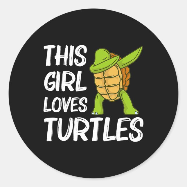 Sticker Rond Graffiti de tortue cool Manga Anime Character 367 (Devant)
