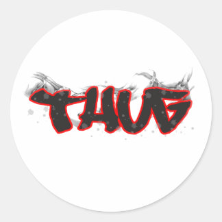 Sticker Rond graffiti de voyou
