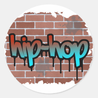Sticker Rond Graffiti hip hop