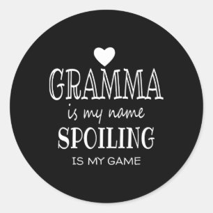 Sticker Rond Gramma Est Mon Nom Grand-mère Spécial