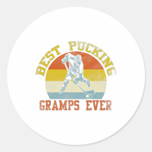 Sticker Rond Grampes Vintage Retro Funny Fête des pères ad hoc