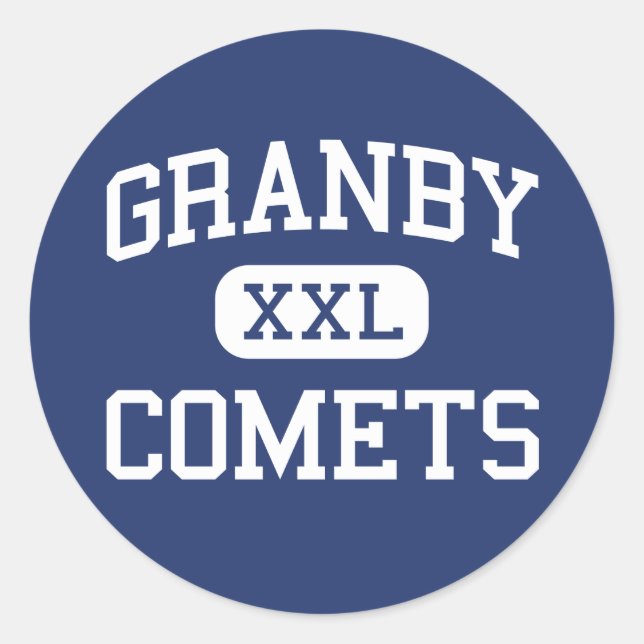 Sticker Rond Granby - Comets - Lycée - Norfolk Virginia (Devant)