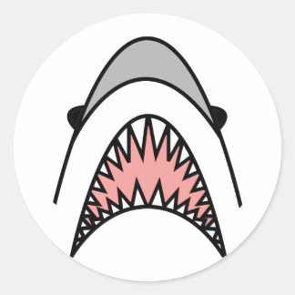 Sticker Rond grand battage blanc.