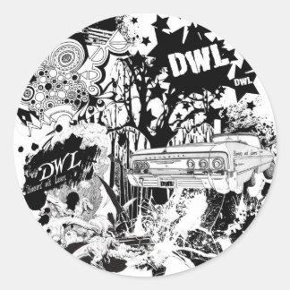 Sticker Rond Grand DWL