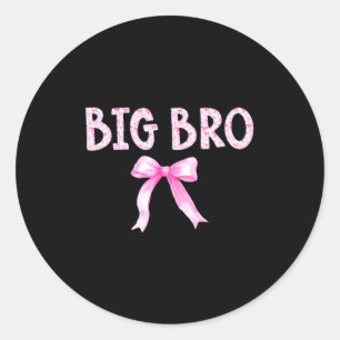 Sticker Rond Grand frère anniversaire équipe arc coquette famil