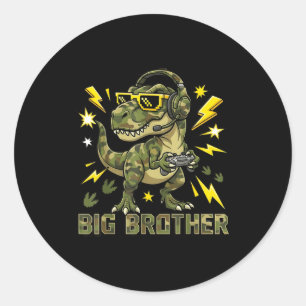 Sticker Rond Grand frère bébé frère garçon maternité de l'école