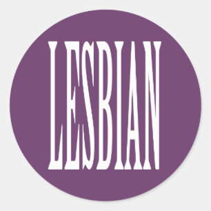 STICKER ROND GRAND LESBIEN