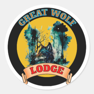 STICKER ROND GRAND LODGE DE LOUP