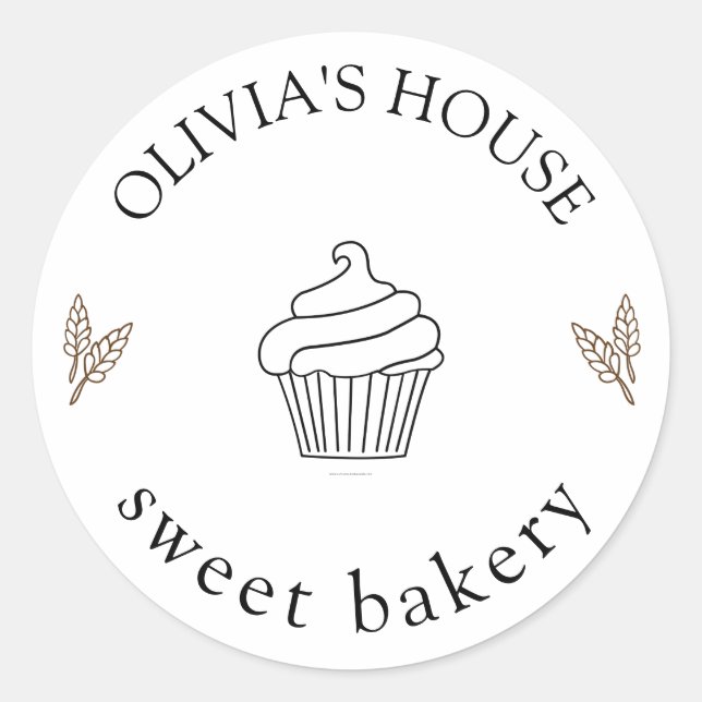 Sticker Rond Grand logo personnalisé sur mesure (Devant)