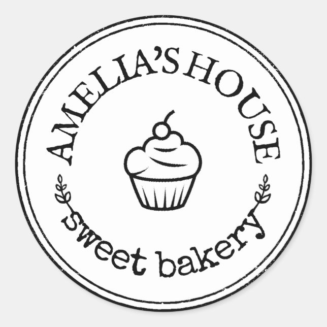 Sticker Rond Grand logo personnalisé sur mesure (Devant)