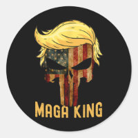 Grand Maga King Chemise Donald Trump Crâne