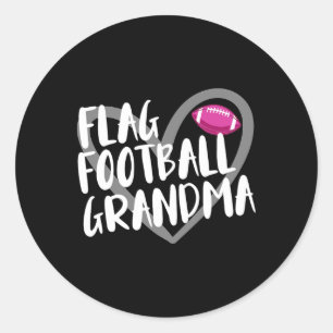 Sticker Rond Grand-mère de football