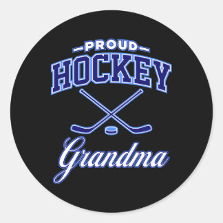 Sticker Rond Grand-mère de hockey