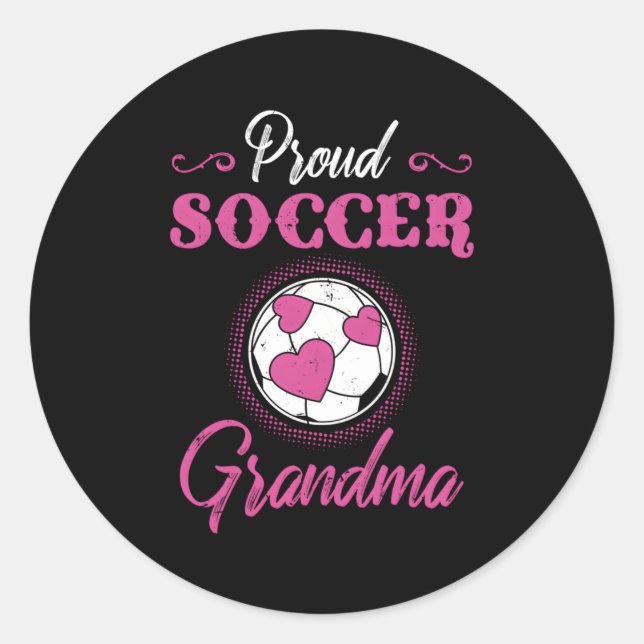 Sticker Rond Grand-mère du football (Devant)