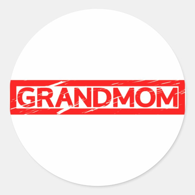 Sticker Rond Grand-mère Stamp (Devant)