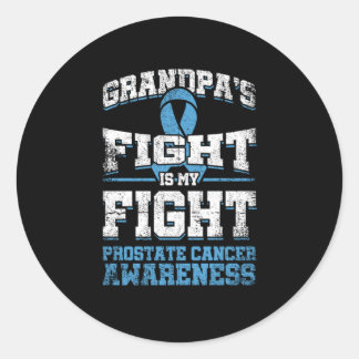 Sticker Rond Grand-pas Fight Awesome Prostate Cancer Awareness