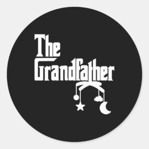 Sticker Rond Grand-père Chemise Funny Père &#; s Jour Grand-pèr