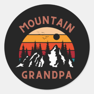 Sticker Rond Grand-père de montagne