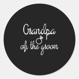 Sticker Rond Grand-père du marié enterrement de vie de garçon d