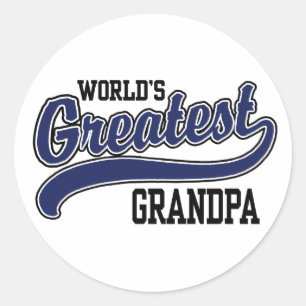 Sticker Rond Grand-père du monde