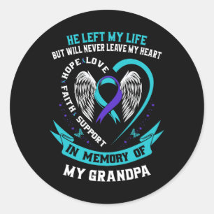 Sticker Rond Grand-père Suicide Prévention Prévention du suicid