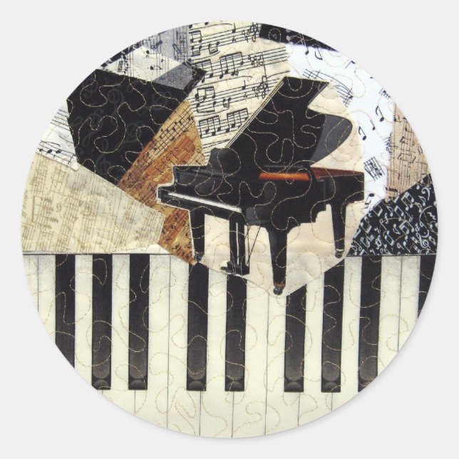 Sticker Rond Grand Piano (Devant)