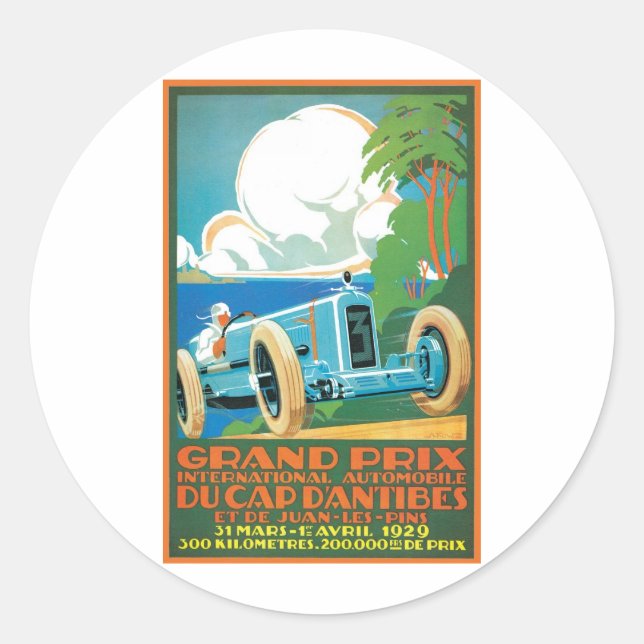 Sticker Rond Grand Prix automobile (Devant)