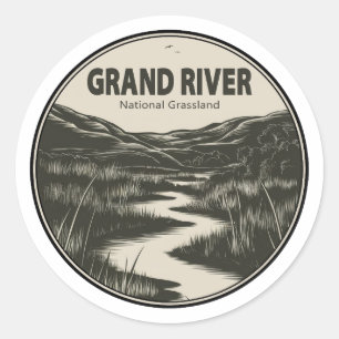 Sticker Rond Grand River National Grassland Stream