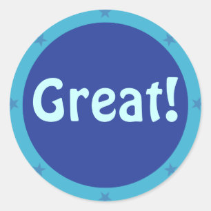 Sticker Rond Grand - série d'autocollant de professeur