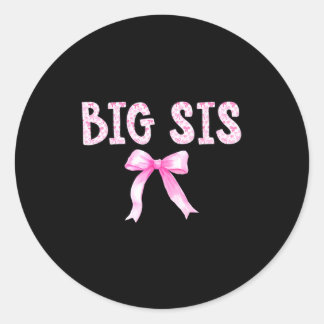 Sticker Rond Grand sœur anniversaire équipe arc coquette assort
