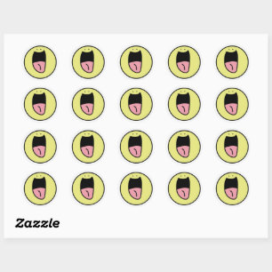 Sticker Rond Grand sourire