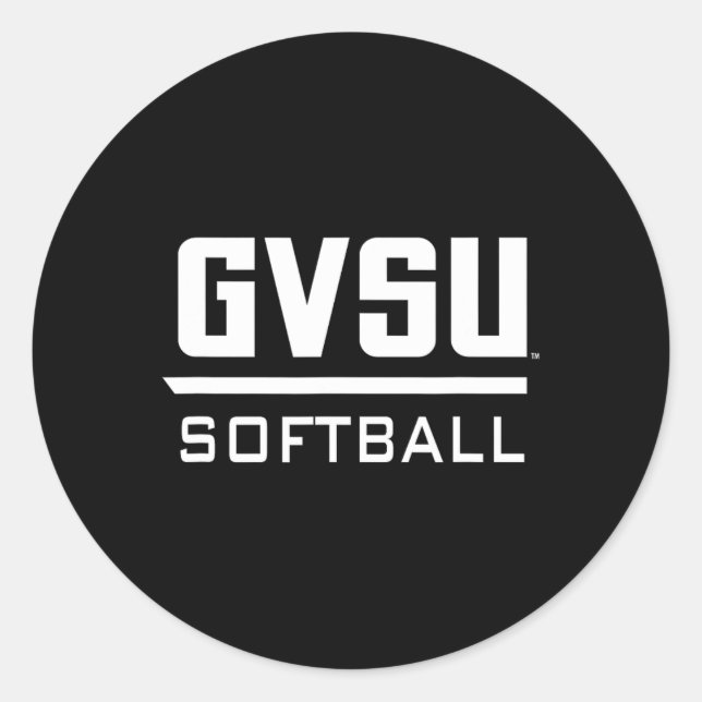 Sticker Rond Grand Valley State University Gvsu Softll Apparel  (Devant)