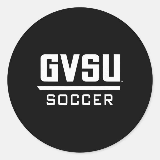 Sticker Rond Grand Valley State University Lakers Soccer Ncaa G (Devant)