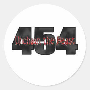 Sticker Rond Grande bête du bloc 454