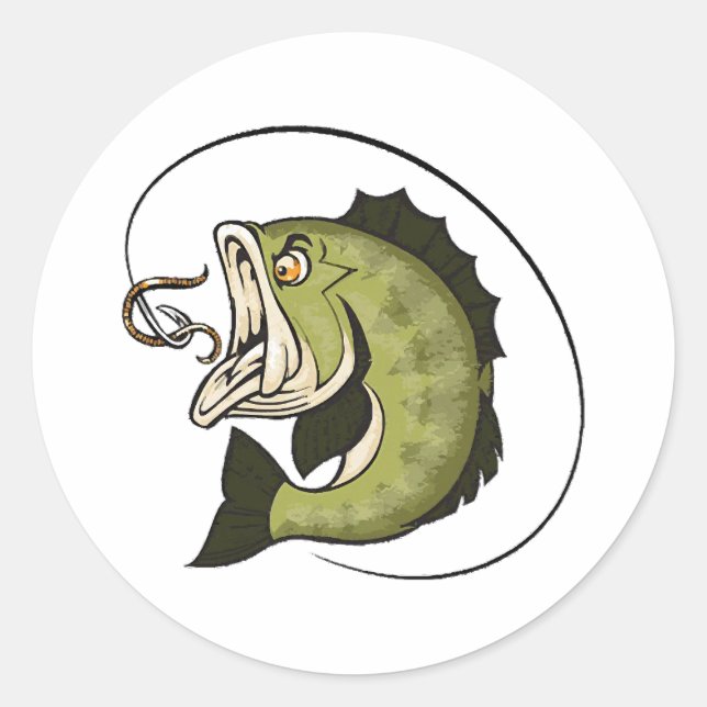 Sticker Rond Grande Bouche de Bass (Devant)
