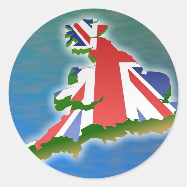 Sticker Rond Grande-Bretagne (Devant)