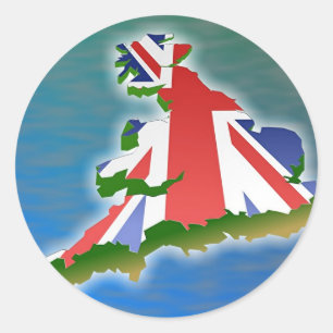 Sticker Rond Grande-Bretagne