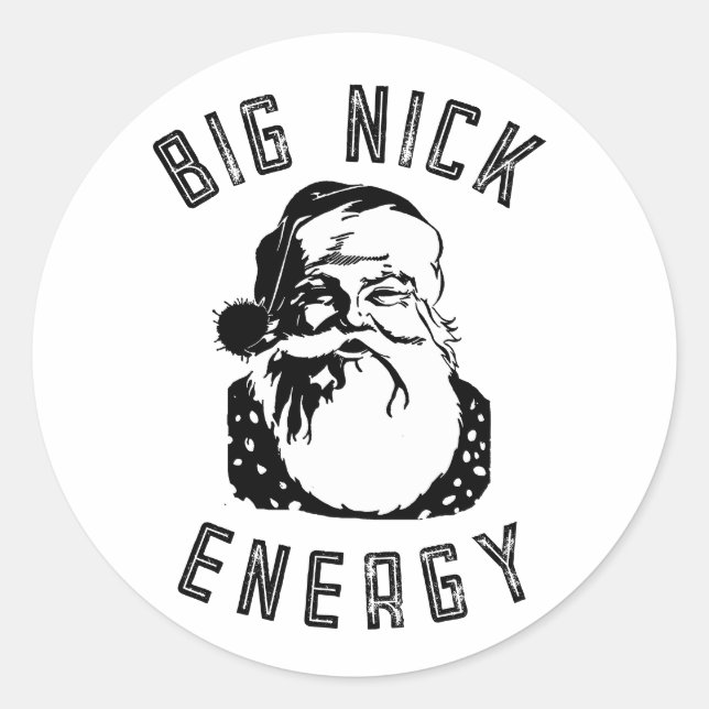 STICKER ROND GRANDE ÉNERGIE NICK (Devant)